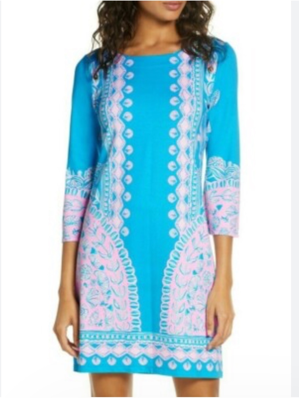 Lilly Pulitzer Tana Seashell Shift Shirt Dress
